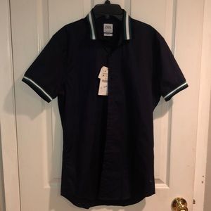 Mens Zara Short sleeve button down
